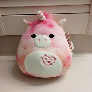 Squishmallows Palmina Unicorn Valentine Plush NWT